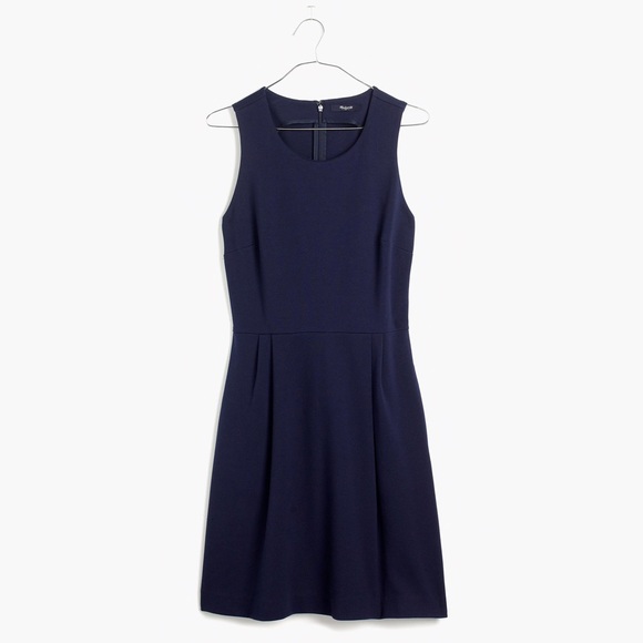 madewell navy blue dress